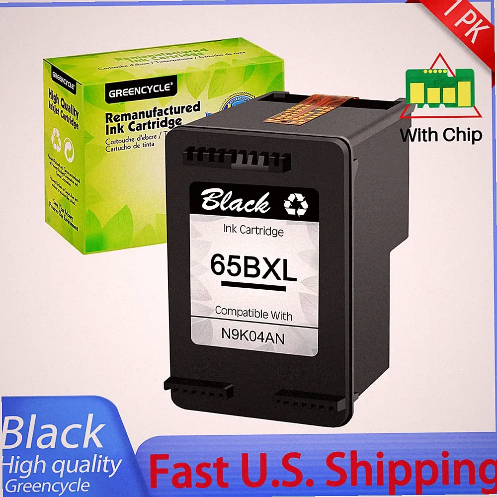1PK Black Ink Cartridge Compatible With HP 65XL For AMP 100 120 125 DeskJet 2600