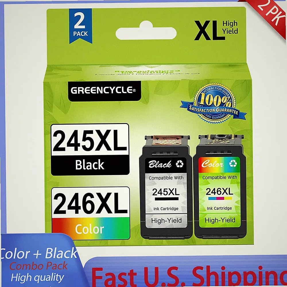 1PK Combo Pack Ink Cartridge Compatible With Canon 245XL 246XL For TS3320 TS3322