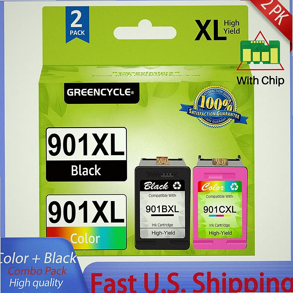 1PK Combo Pack Ink Cartridge Compatible With HP 901XL For Officejet G510a,G510g