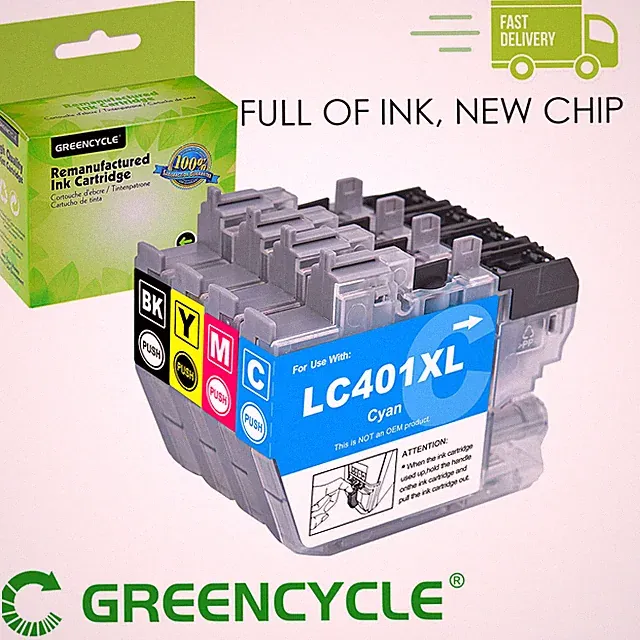 1SET LC401XL Color Ink Cartridge For Brother MFC-J1010DW MFC-J1170DW J1012DW