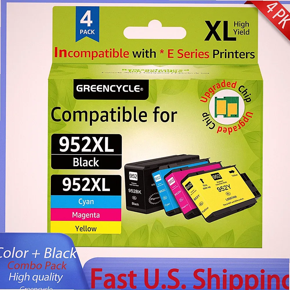 1x Combo Pack Ink Cartridge Compatible With HP 952XL for OfficeJet pro 8724 8200