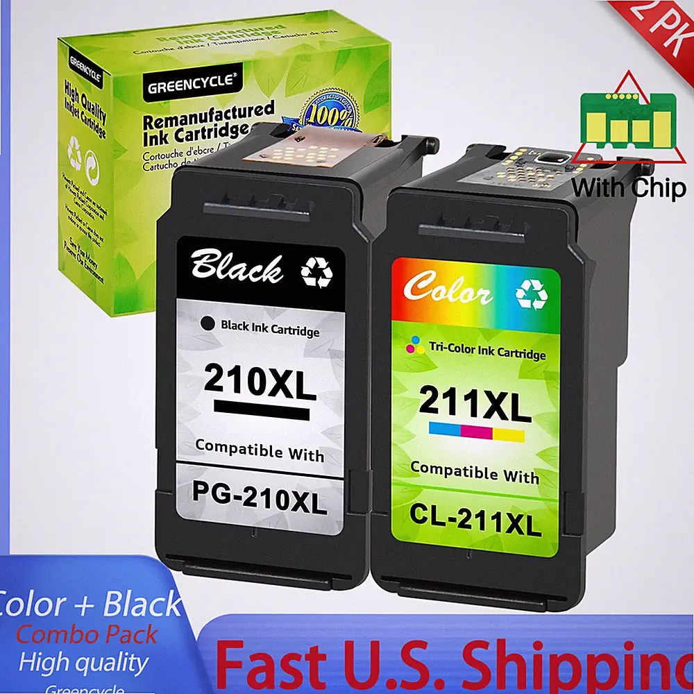 1x Combo Pack Ink Cartridges Compatible For Canon 210XL 211XL With MX410 MX420