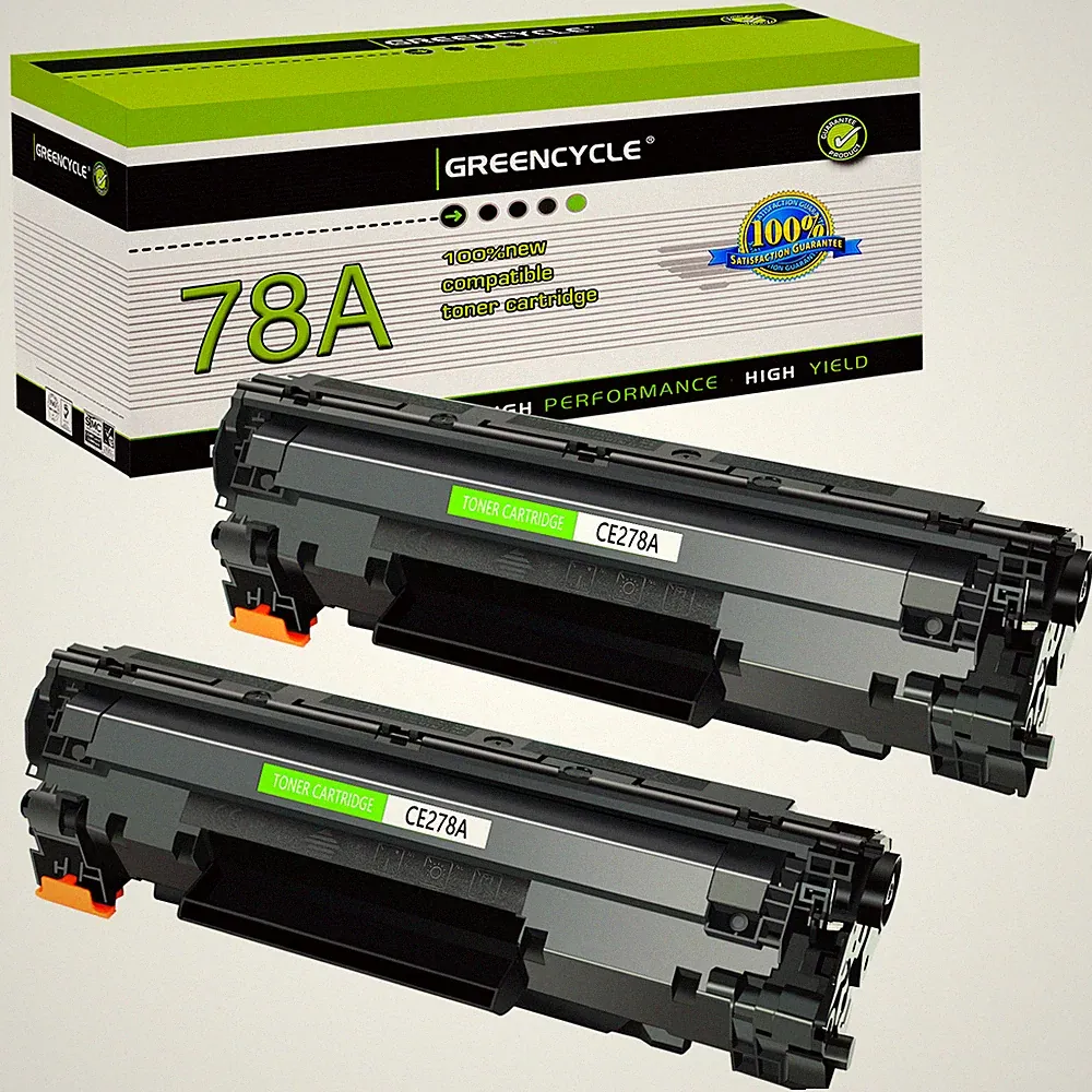 2PK CE278A 78A Ink Toner Compatible with HP LaserJet P1606dn M1536dnf MFP Black
