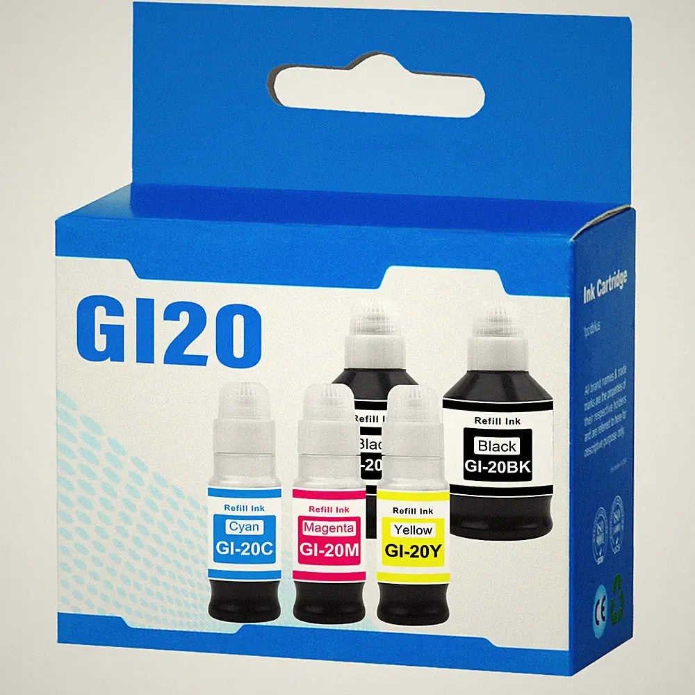 5PK CYBBM GI20 GI-20 Color Ink Cartridge For Canon PIXMA G6020 G7020 G5020