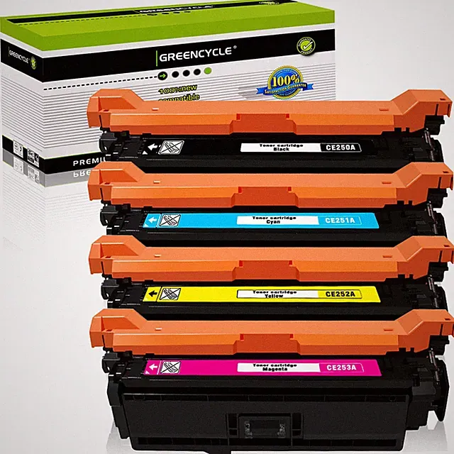 CE250A 504A BCYM Toner Sef For HP Color LaserJe CP3525 CP3525dn CP3525n CP3530