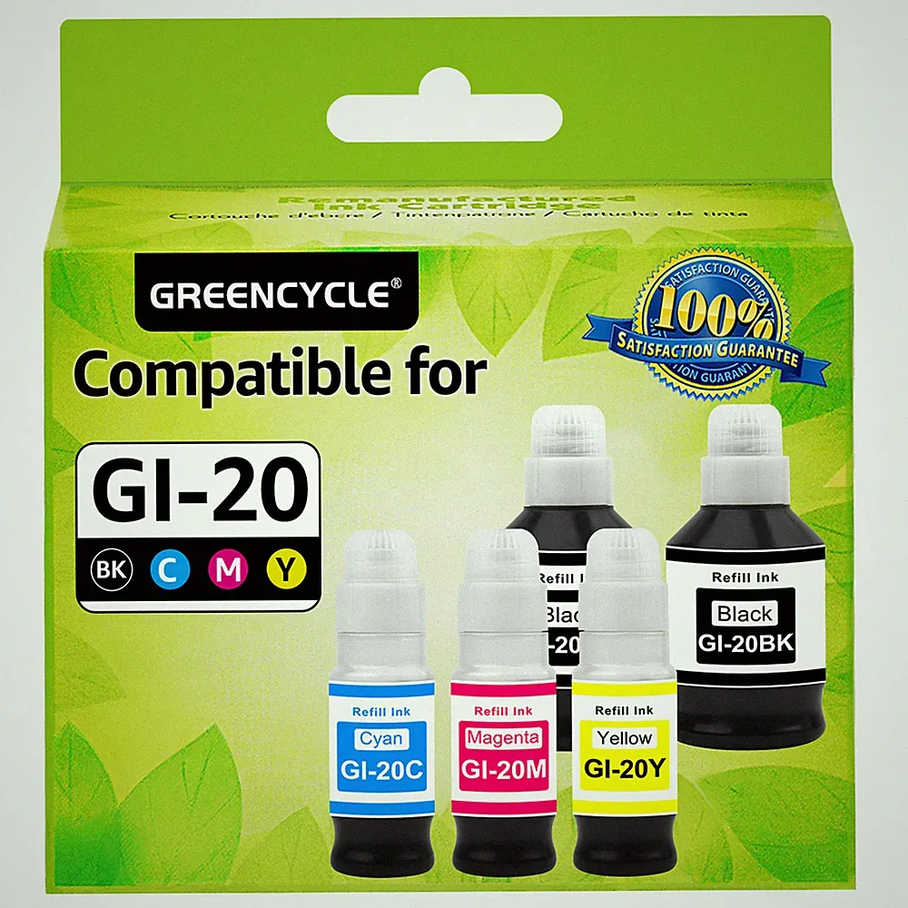 Compatible Canon GI-20 GI20 Refill Ink Bottle for Canon PIXMA G5020 G6020 G7020