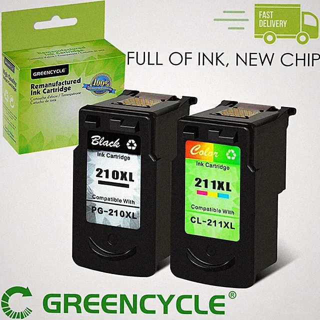 Compatible Ink Cartridge FOR Canon PG-210XL CL-211XL iP2700 iP2702 MP490 MP495