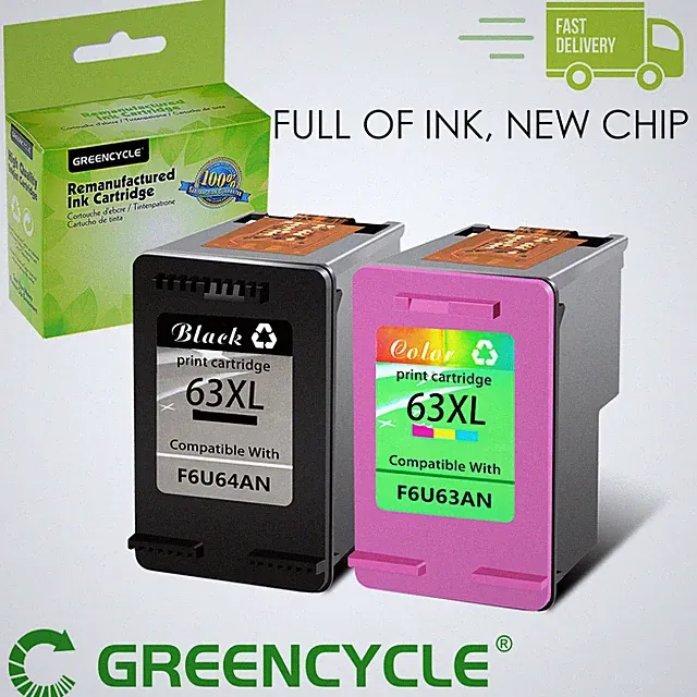 Compatible Ink Cartridge FOR HP 63 63XL OfficeJet 4658 5212 5220 5230 5252 5255