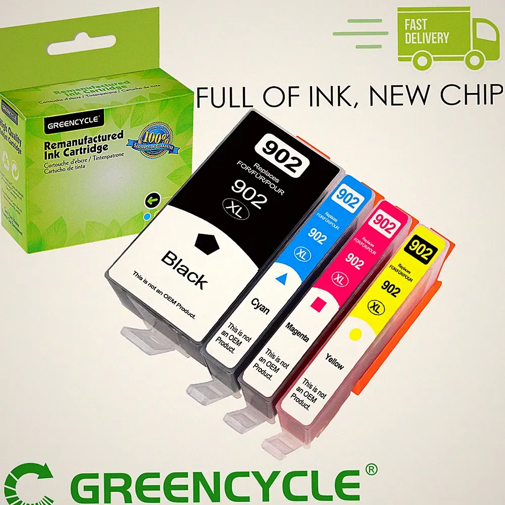 CYBM H902XL Color Ink Cartridge For HP OfficeJet 6962 Pro 6958 6960 6968 6970