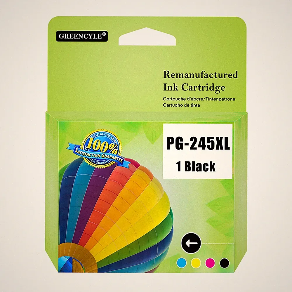 GREENCYCLE PG-245 XL Black Ink Cartridge for PIXMA MG2420 MG2500 MG3020 TS3322